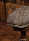 Ridgmount Baker Boy (Narrow Width) Sand Herringbone Donegal Tweed