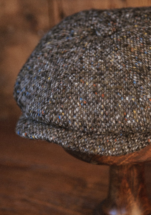 Fulton Baker Boy - (Mid-Width) Cobblestone Fleck Donegal Tweed