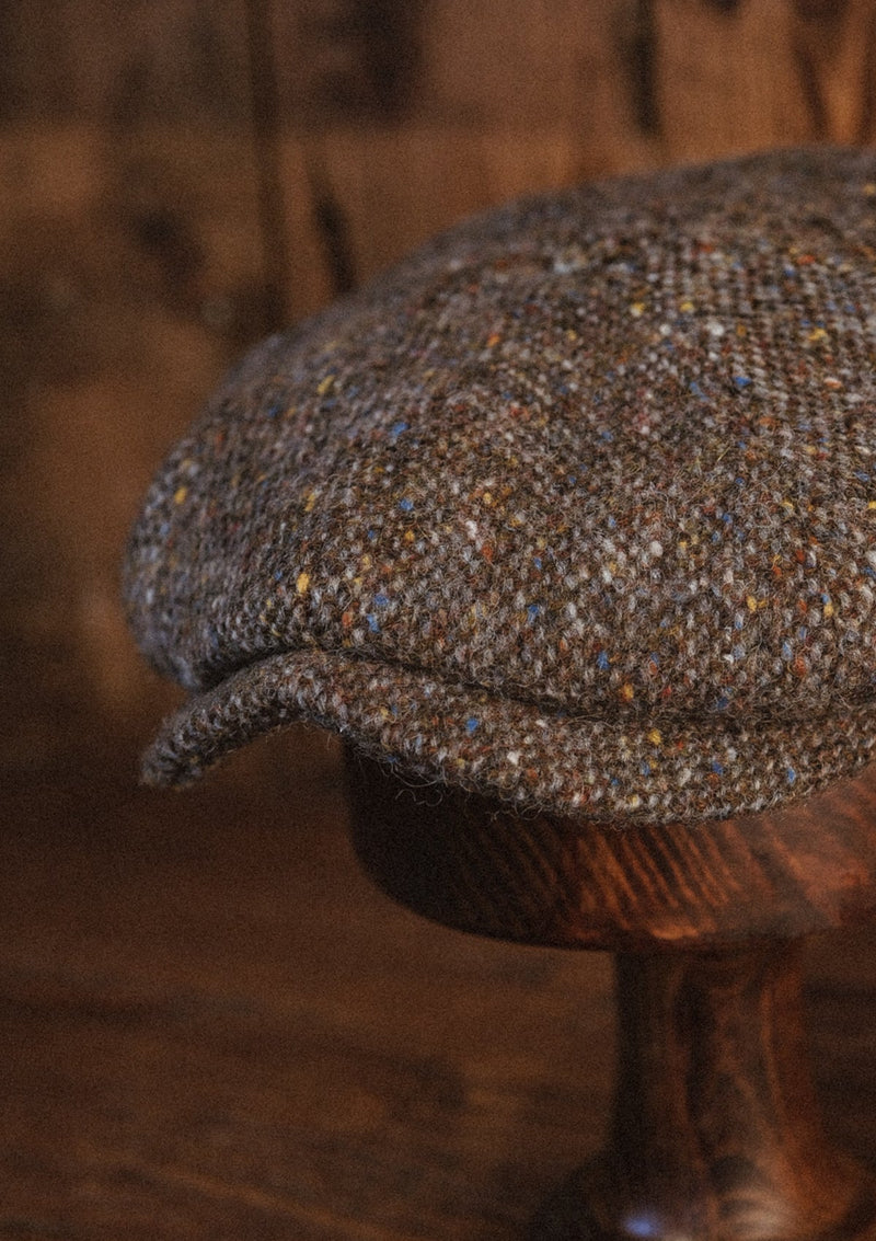 Fulton Baker Boy - (Mid-Width) Pebble Fleck Donegal Tweed