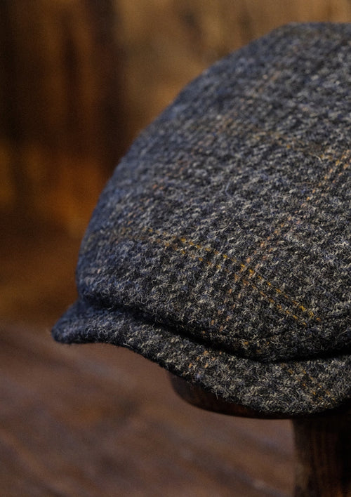 Geary Flat Cap - Harris Tweed Check