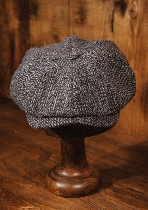 Morwell Baker Boy - (Mid-Width)  Harris Tweed Blue Barleycorn