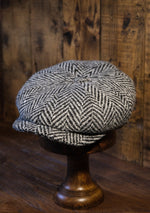 Newman Baker Boy - (Mid-Width) White & Black Herringbone