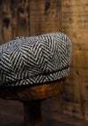 Newman Baker Boy - (Mid-Width) White & Black Herringbone