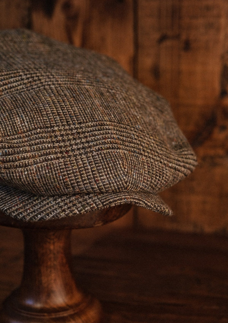 Regency 50 Pence Flat Cap - Brown Prince Of Wales Check