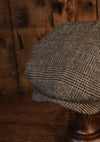 Regency 50 Pence Flat Cap - Brown Prince Of Wales Check