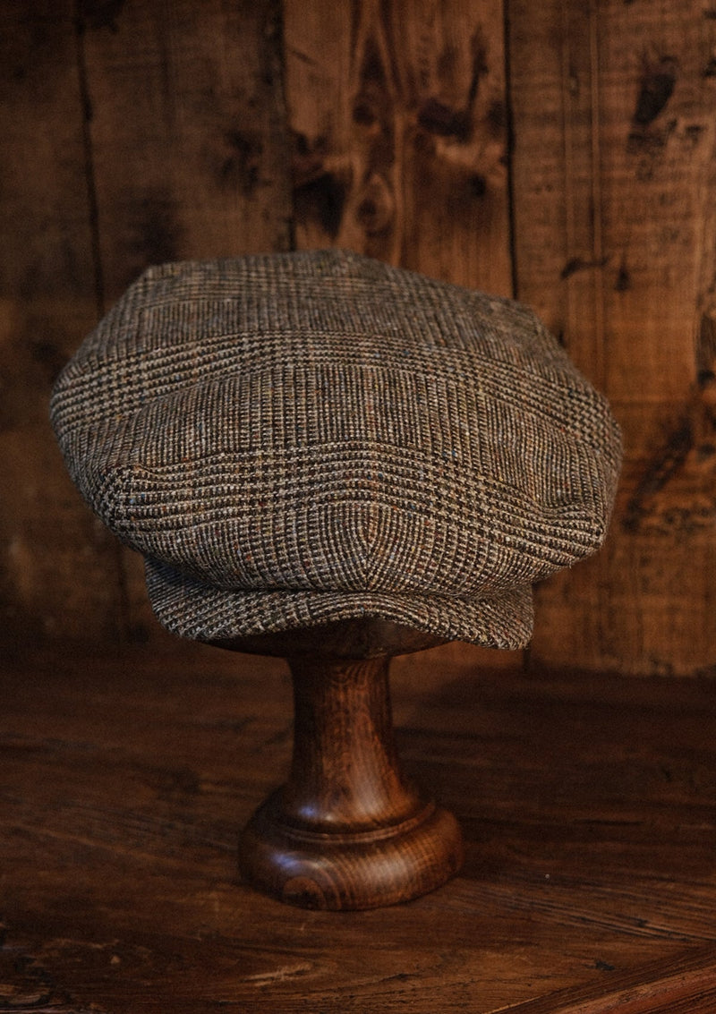 Regency 50 Pence Flat Cap - Brown Prince Of Wales Check