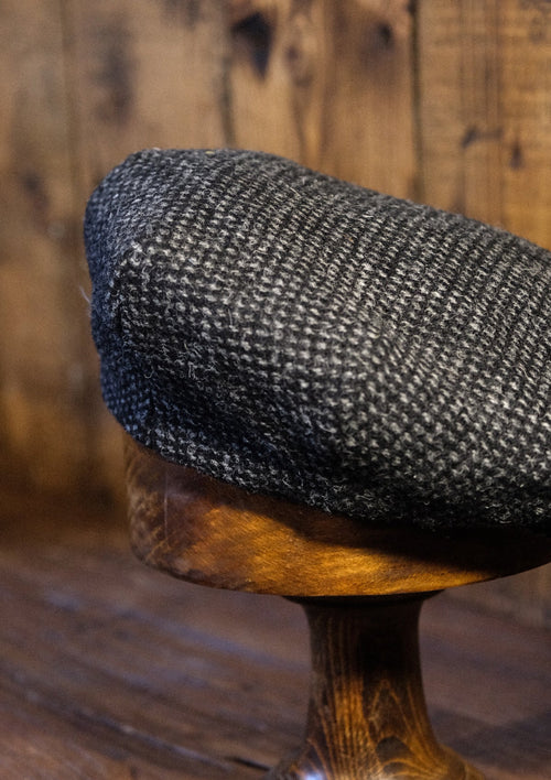 Regency 50 Pence Flat Cap - Grey Fleck Tweed