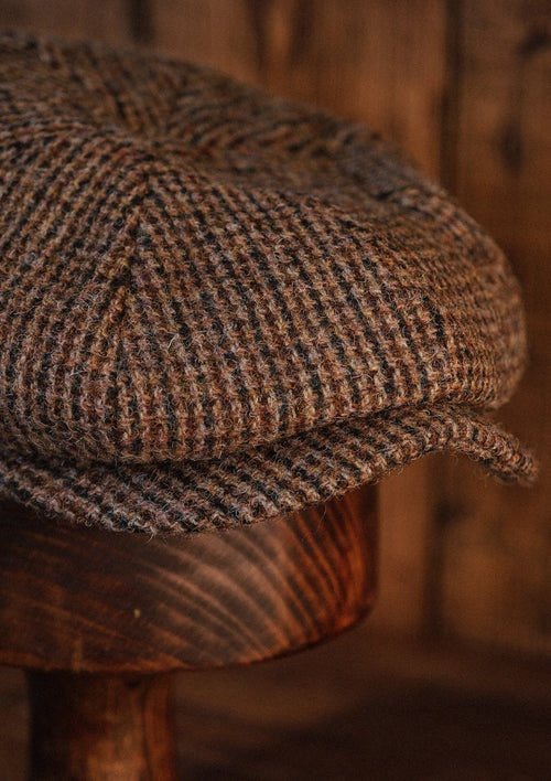 Ridgmount Baker Boy (Narrow Width) Pine Harris Tweed