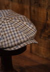 Ridgmount Baker Boy - (Narrow Width) Brown & Navy Gingham