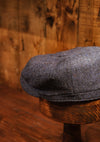 Ridgmount Baker Boy (Narrow Width) Navy Herringbone Donegal Tweed