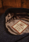 Ridgmount Baker Boy (Narrow Width) Navy Herringbone Donegal Tweed