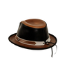 Rocky | Mens Leather Fedora Hat