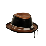 Rocky | Mens Leather Fedora Hat