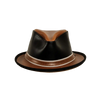 Rocky | Mens Leather Fedora Hat