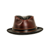 Rocky | Mens Leather Fedora Hat