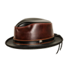 Rocky | Mens Leather Fedora Hat