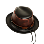 Rocky | Mens Leather Fedora Hat