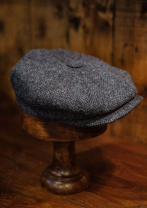 Torrington Baker Boy - (Mid-Width) Light Blue Harris Tweed