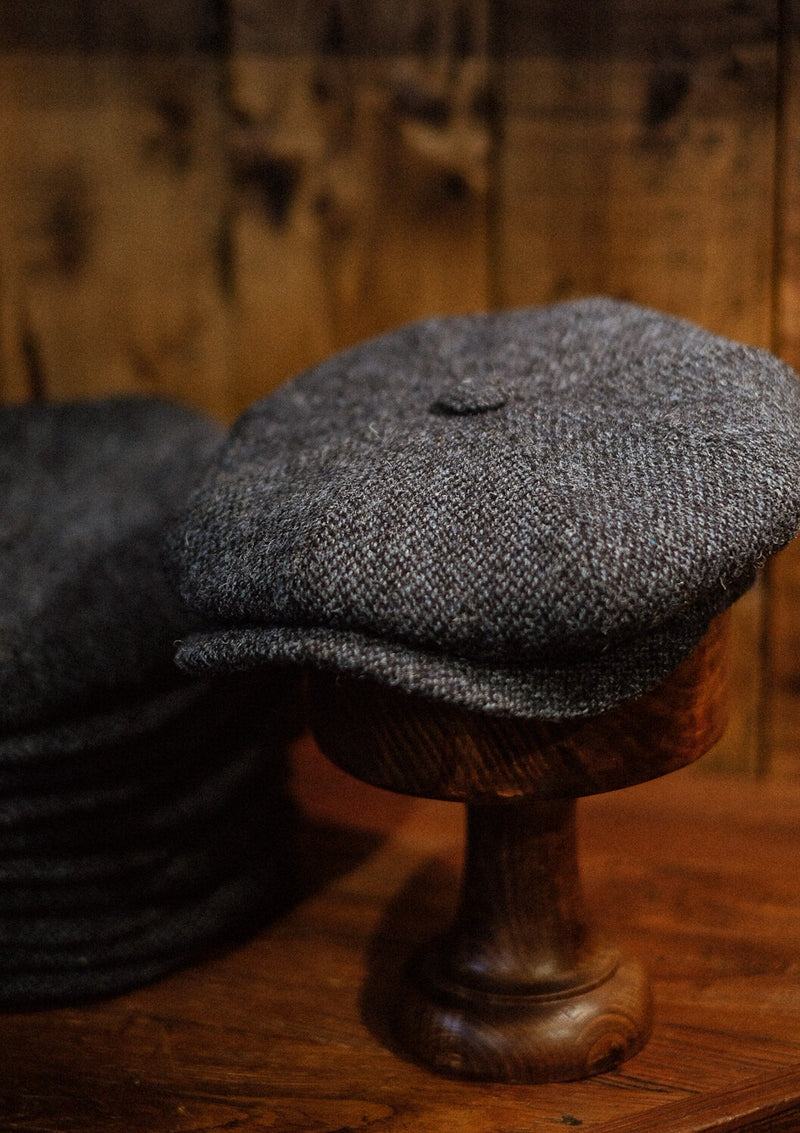 Torrington Baker Boy - (Mid-Width) Light Blue Harris Tweed