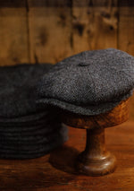 Torrington Baker Boy - (Mid-Width) Light Blue Harris Tweed