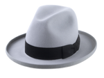 Retro Style Rolled Brim Fedora Hat for Men