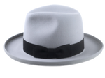 Retro Style Rolled Brim Fedora Hat for Men