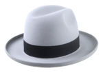 Retro Style Rolled Brim Fedora Hat for Men