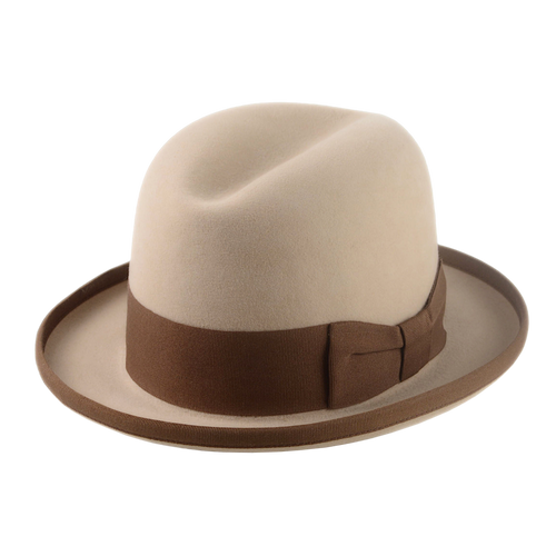 Formal Homburg Fedora Hat For Men in Premium Fur Felt