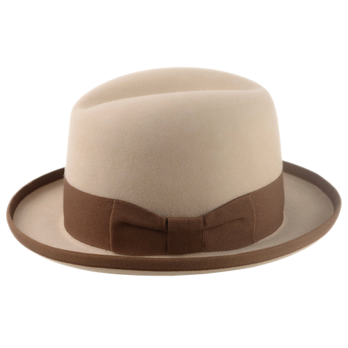 Formal Homburg Fedora Hat For Men in Premium Fur Felt