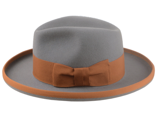 Premium Fur Felt Wide-Brim Fedora Tailored for Elegant Style and Comfort