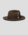 Miller Ranch Fedora - Chocolate[Fast shipping and box packing]