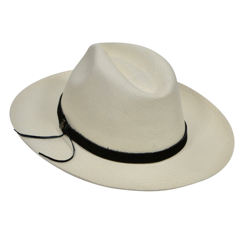 Advanced Original Panama Hat-Off-White Straw-Handwoven in Ecuador(HatBox Included)-Wide Brim