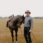 Western - Mens American Leather Cowboy Hat