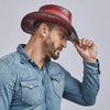 Falcon - Mens American Leather Cowboy Hat