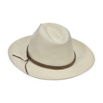 Advanced Original Panama Hat-White Straw | Brown Leather Band-Handwoven in Ecuador(HatBox Included)