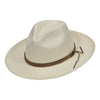 Advanced Original Panama Hat-White Straw | Brown Leather Band-Handwoven in Ecuador(HatBox Included)