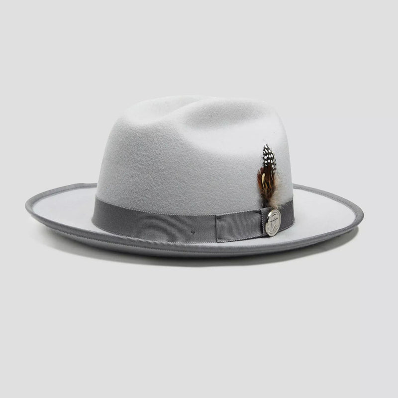 Miller Ranch Fedora - Platinum[Fast shipping and box packing