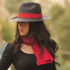 Tango | black Red Band-Women handmade Panama Hats