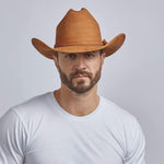 Gorge - Leather Cattleman Cowboy Hat - Leather Hat Band