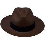 Dark brown-Women handmade Panama Hats