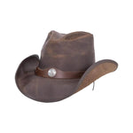 Western - Mens American Leather Cowboy Hat