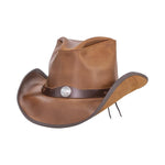 Western - Mens American Leather Cowboy Hat