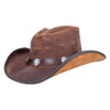 Cyclone - Mens Leather Cowboy Hat - Leather Hat Band