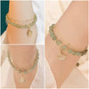 Lucky Wada Jade gold leaf bracelet