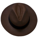 Dark brown-Women handmade Panama Hats