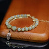 Lucky Wada Jade gold leaf bracelet