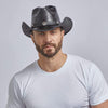 Cyclone - Mens Leather Cowboy Hat - Leather Hat Band