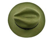 Advanced Original Panama Hat-Verde Oscuro Toquilla Straw | Brown Band-Handwoven in Ecuador(HatBox Included)