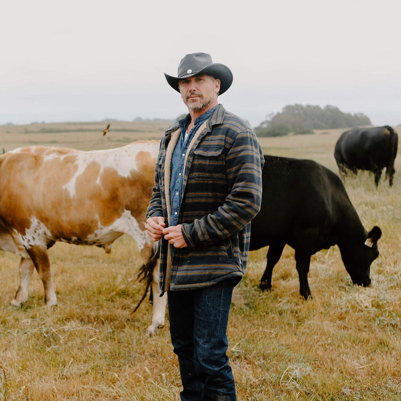 Cyclone - Mens Leather Cowboy Hat - Leather Hat Band