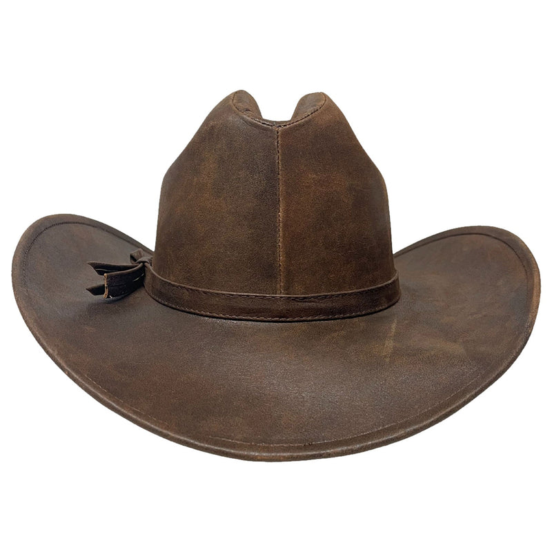 Gorge - Leather Cattleman Cowboy Hat - Leather Hat Band